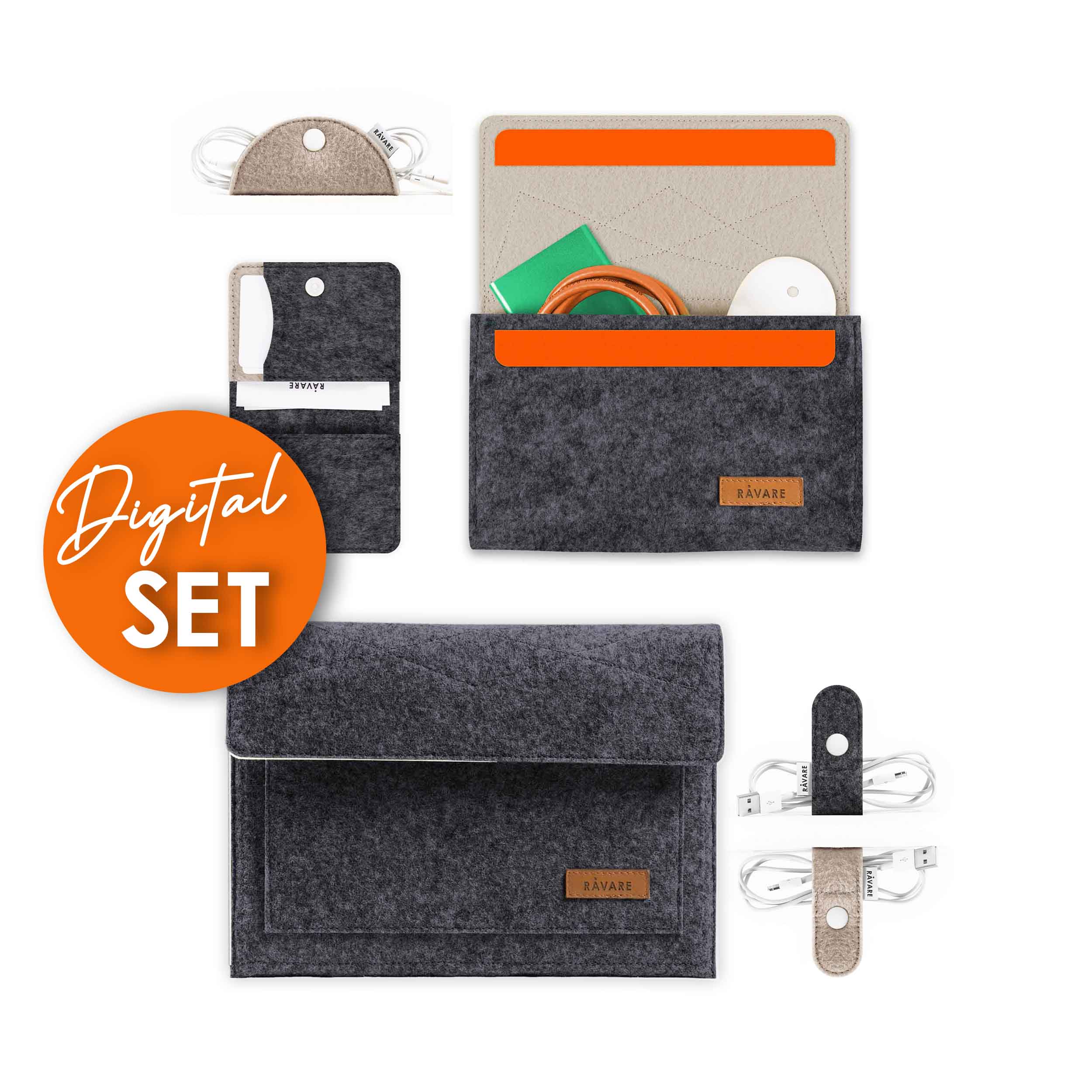 Produktset DIGITAL dunkelgrau-beige – Bild 1